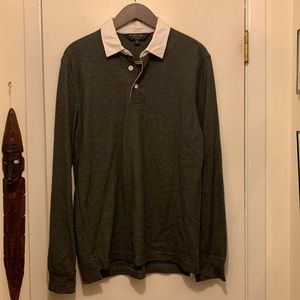 Brooks Brothers mens medium Rubgy polo long sleeve
